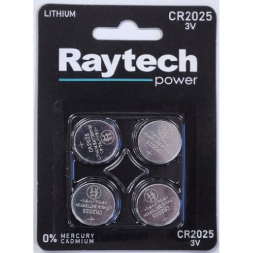 LITHIUM BATTERY  2025 4TMX BLISTER CR 2025 3V